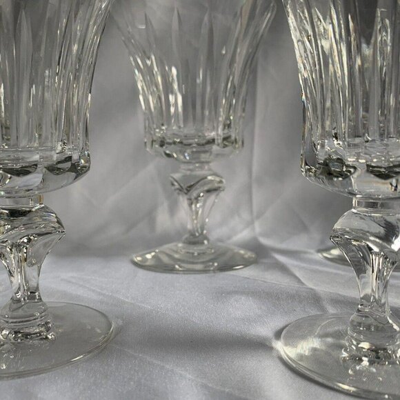 Tiffin Franciscan Princeton 17578 3 Wine Goblets 3 Water Goblets Vintage 1960's - Picture 5 of 15
